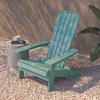 Flash Furniture Sea Foam All-Weather Folding Adirondack Chairs, 2PK 2-JJ-C14505-SFM-GG